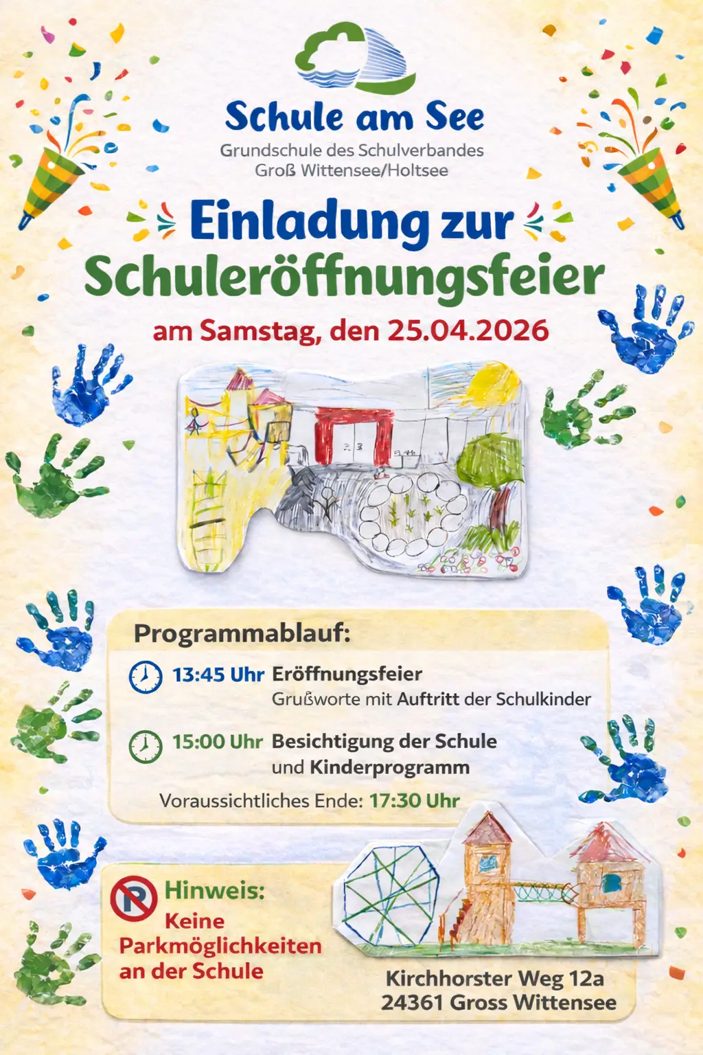 Plakat Einladung Einweihung